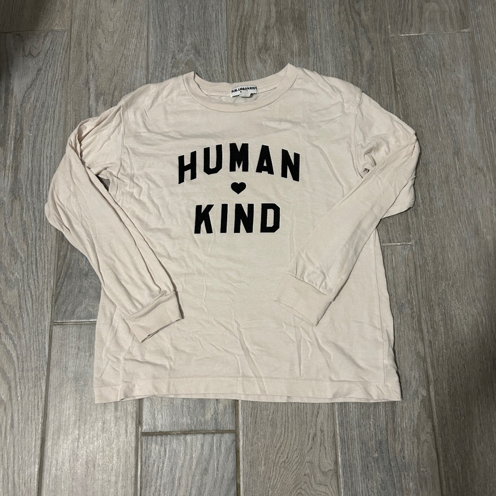 LIKE NEW! Women's Sub_Urban Riot Human Kind Shirt - SMALL - Picture 1 of 4